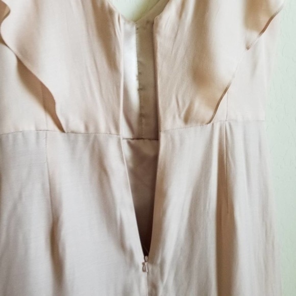 BHLDN Jenny Yoo Collection Silk Blend Gabby Ruffle Dress Size 10 - Picture 7 of 9